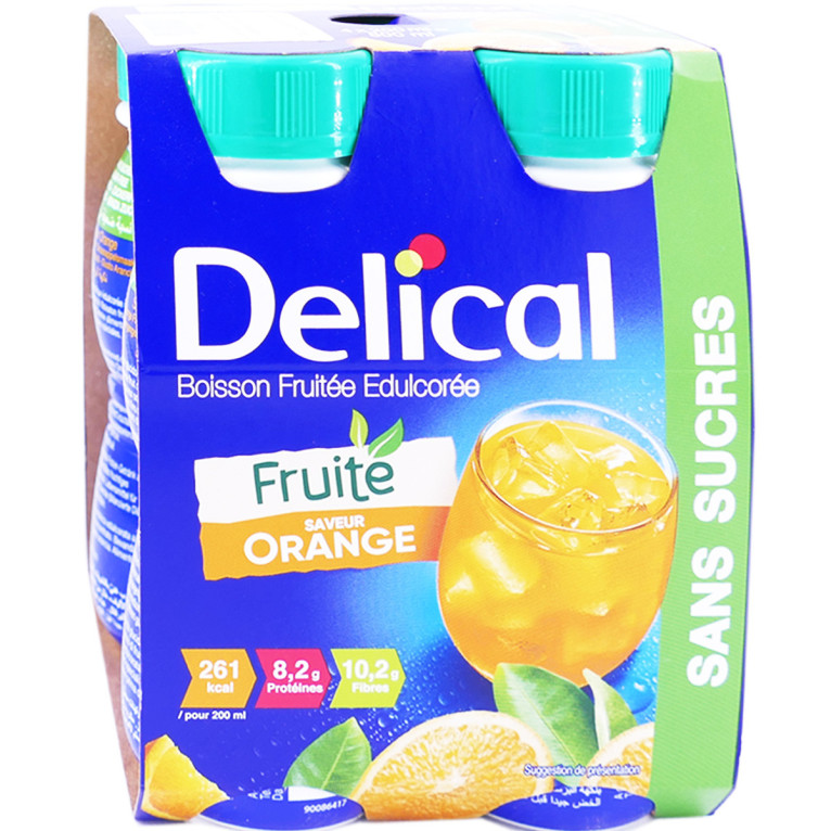 Delical Boisson Edulcorée Fruitée Sans Sucres Saveur Multi-Fruits