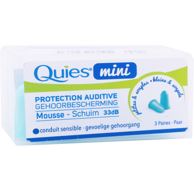 Quies Mini Protection Auditive Mousse 3 Paires