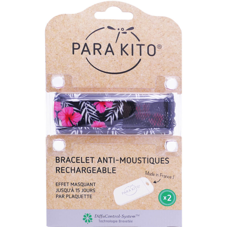 Parakito bracelet anti-moustique rouge