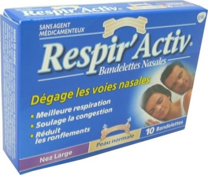 RESPIR'ACTIV BADELETTES NASALES NEZ LARGE BOITES DE 10