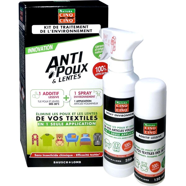 CINQ SUR CINQ NATURA ANTI-POUX KIT DE TRAITEMENT ENVIRONNEMENT ...