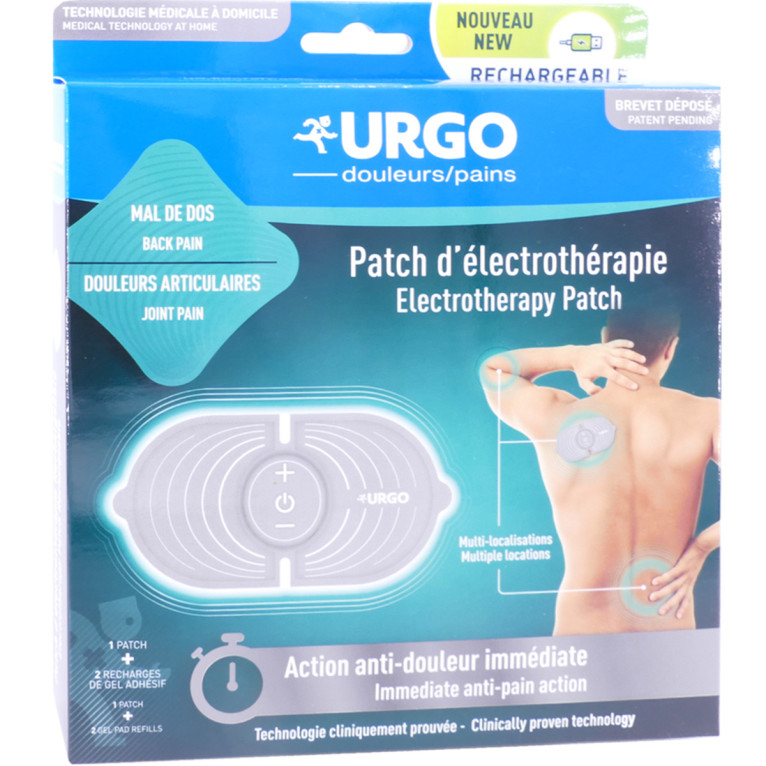 URGO Patch d'électrothérapie règles douloureuses rechargeable ,  Multi-douleurs - URGO