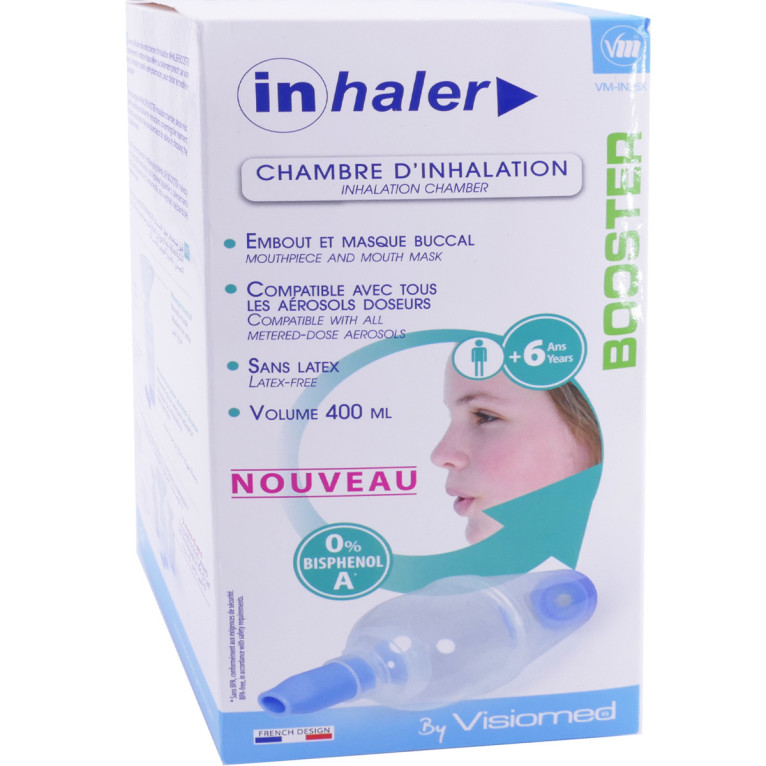 INHALER BOOSTER CHAMBRE D'INHALATION +6 ANS