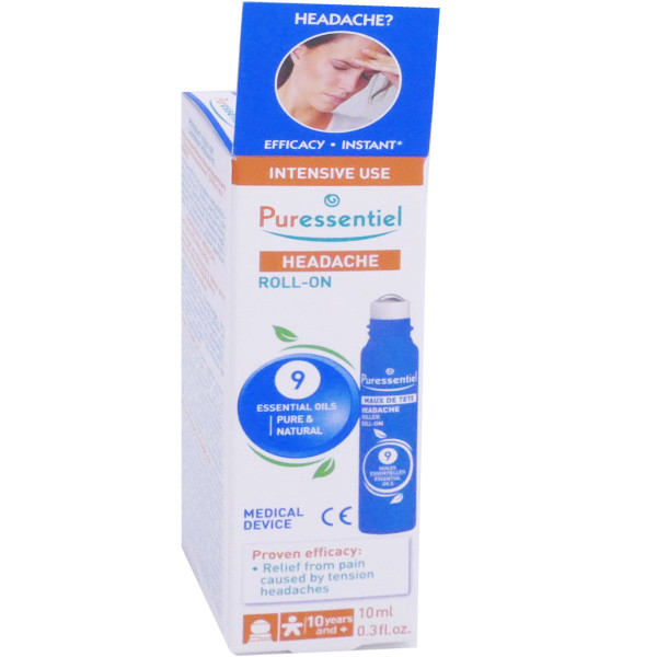 PURESSENTIEL MAUX DE TETE ROLLER 10ML - Bio & plantes
