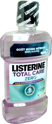 LISTERINE BAIN DE BOUCHE TOTAL CARE ZERO MENTHE DOUCE 500ML