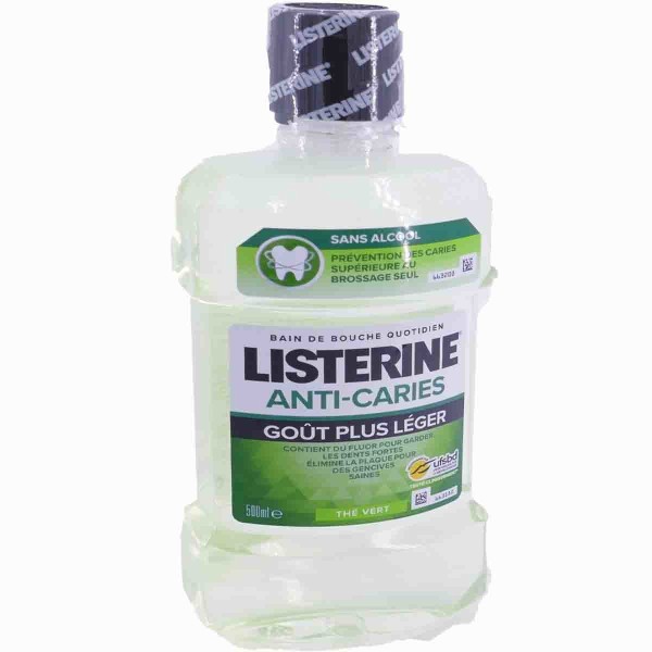 LISTERINE ANTICARIES THE VERT 500 ML Parapharmacie