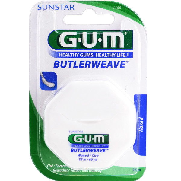 SUNSTAR GUM BUTLERWEAVE FIL DENTAIRE PLAT 55M Parapharmacie