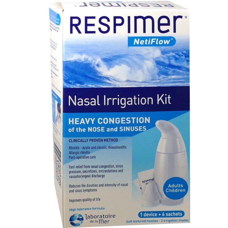 Respimer Netiflow Kit D'irrigation Nasale Kit +6 sach/4g