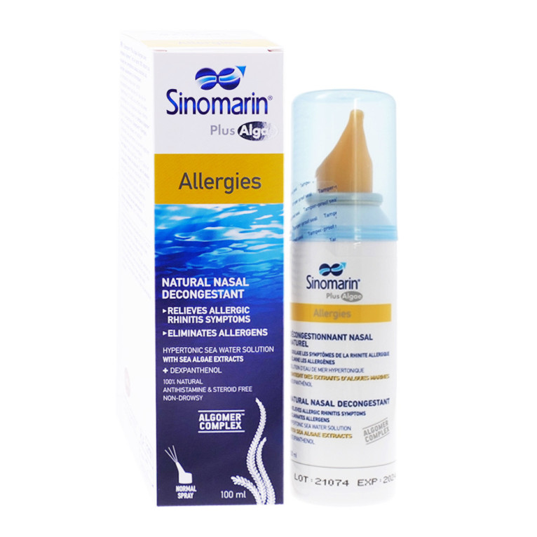 SINOMARIN PLUS ALGAE ALLERGIES DECONGESTIONNANT NASAL 100ML