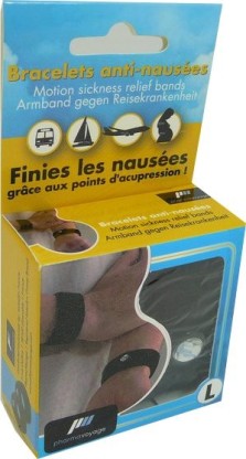 BRACELET ANTI-NAUSEES POINTS ACCUPRESSION TAILLE L