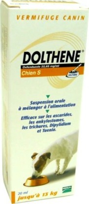 DOLTHENE VERMIFUGE CHIEN JUSQU'A 13KG 20ML