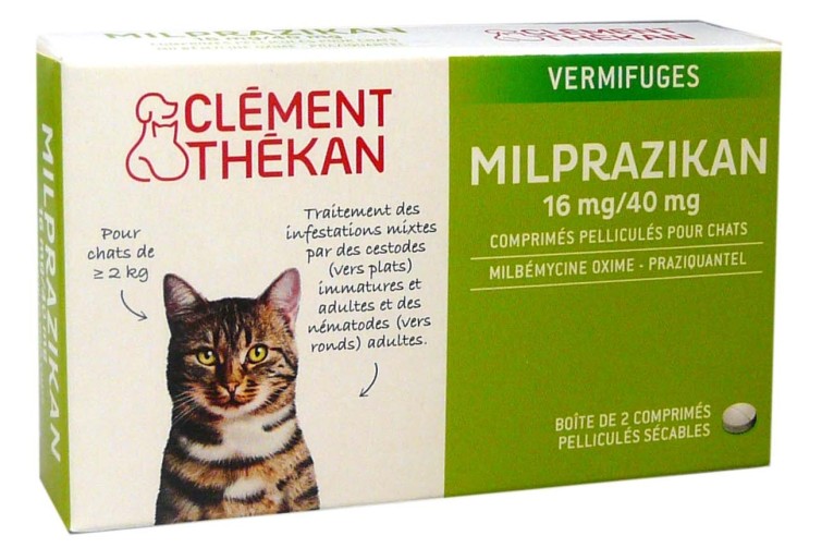 Milbemaxtab Vermifuge Chats 0,5-2kg 2 comprimés