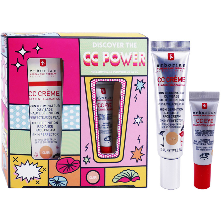 ERBORIAN COFFRET CC POWER CLAIR CC CREME 15ML + CC EYE 3ML