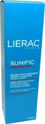 LIERAC SUNIFIC APRES SOLEIL BAUME ULTRA FRAICHEUR 125ML