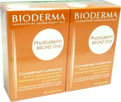 BIODERMA PHOTODERM BRONZ ORAL LOT DE 2