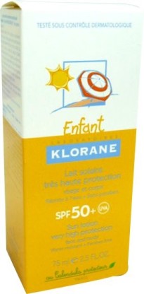 KLORANE ENFANT LAIT SOLAIRE 50SPF 75ML