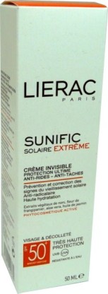 LIERAC SUNIFIC CREME INVISIBLE 50SPF 50ML