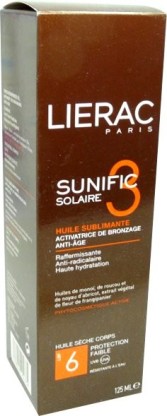 LIERAC SUNIFIC 3 HUILE SUBLIMANTE 6SPF 125ML